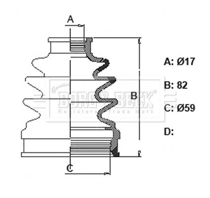 BORG & BECK Paljekumisarja, vetoakseli BCB6371